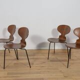 Ant Chair Model 3101 in Teak by Arne Jacobsen for Fritz Hansen, 1970s, Denm