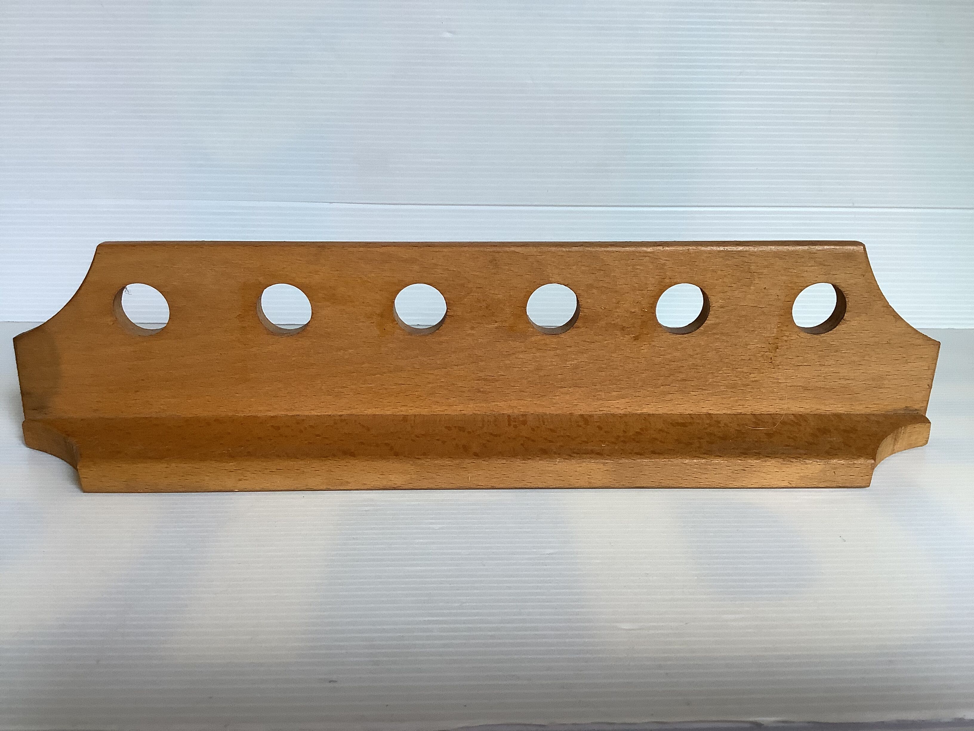 Wooden wall pipe door