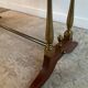 Travertine and wood coffee table from the 60s-70s