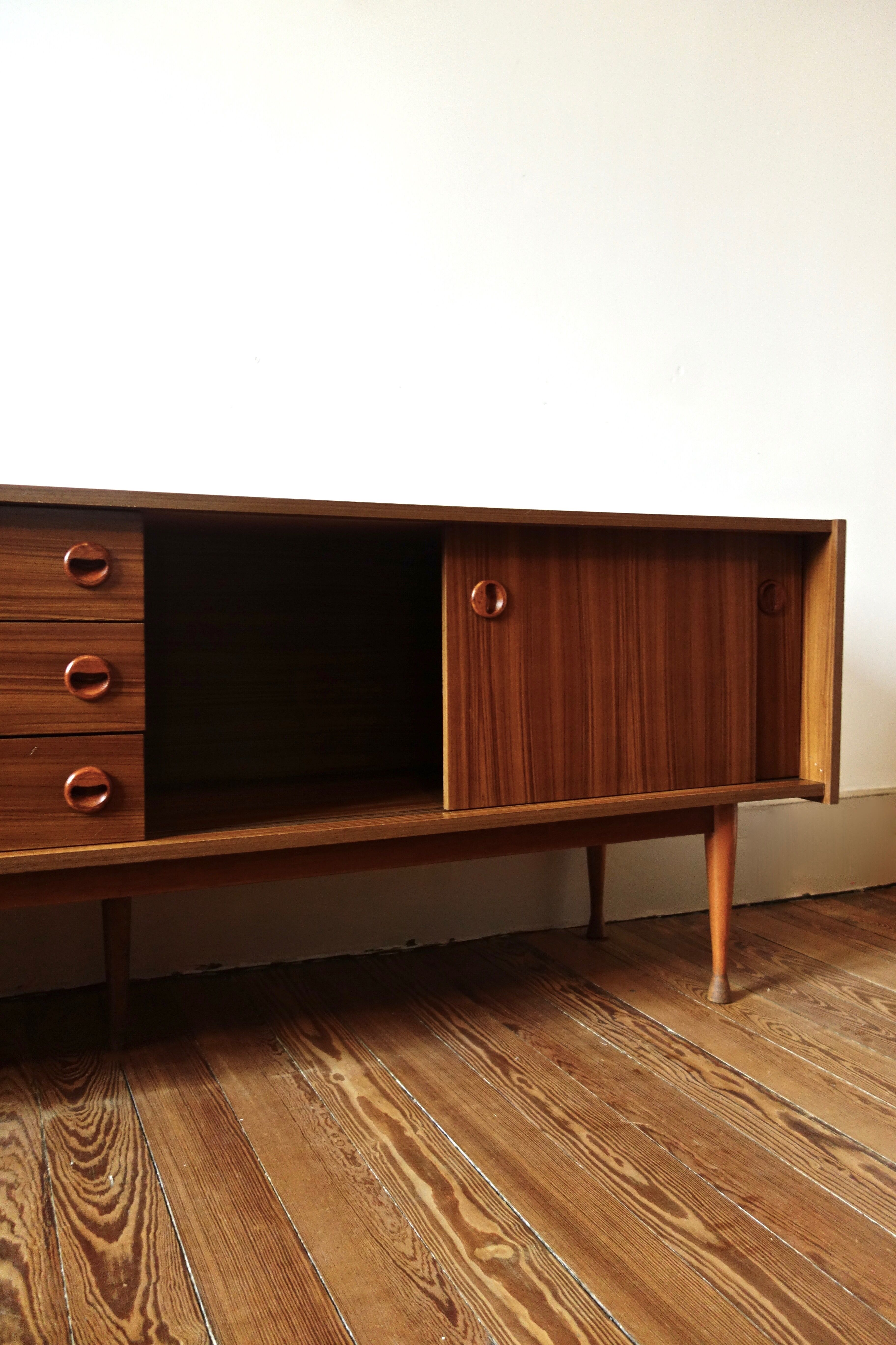 Enfilade scandinave en teck années 60