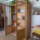 Vintage 1950s light oak school display cabinet – Vintage bookshelf