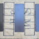 Shelf wall metal string