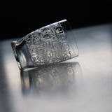 Baccarat crystal cup Model Rohan Art Deco style.