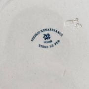 6 iron earthenware flat plates "Renaissance" Creil et Montereau