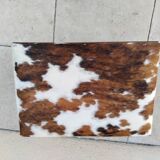 Vintage cowhide trunk stool