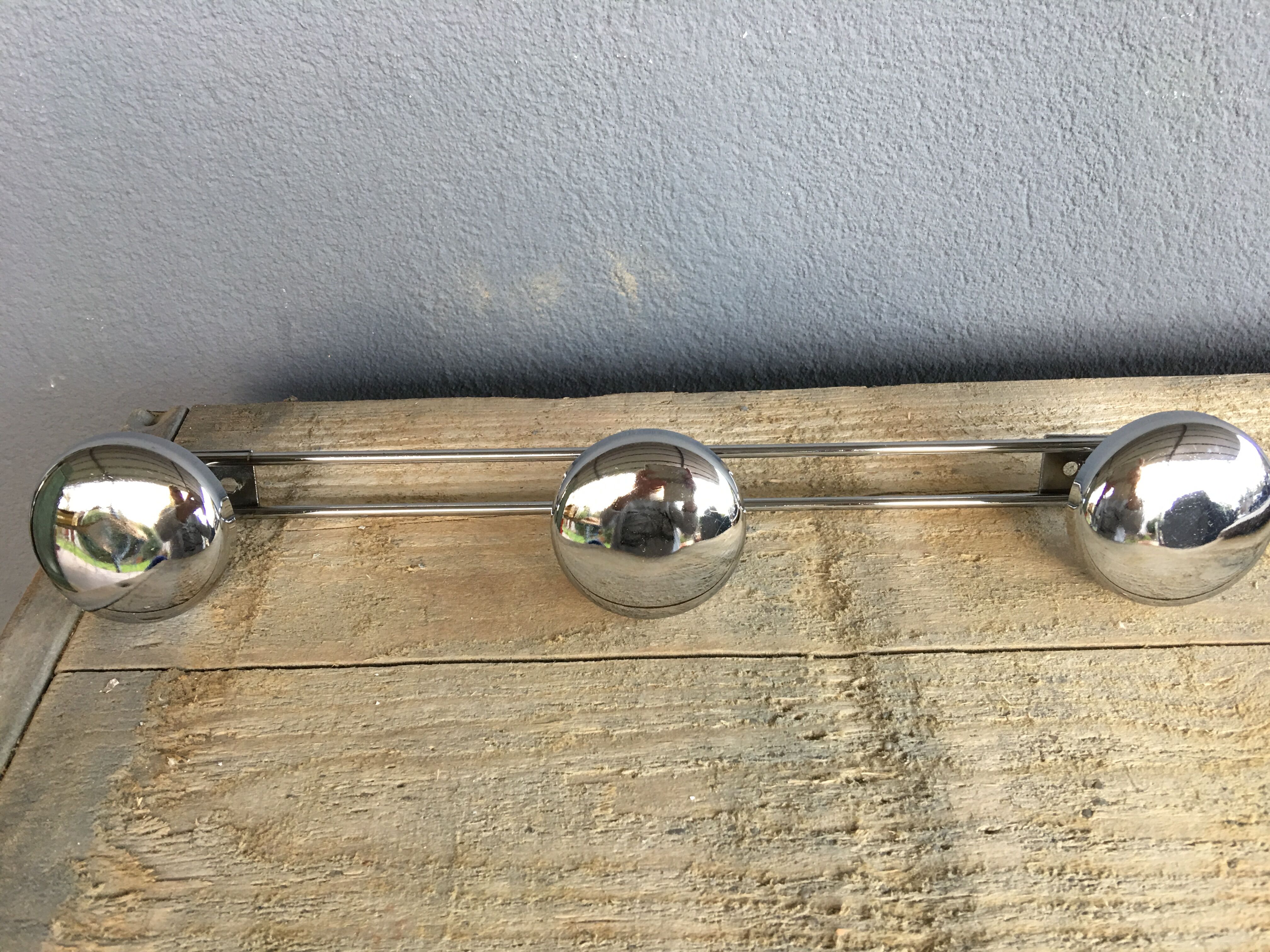 Porte manteau metal chromé 1960-70