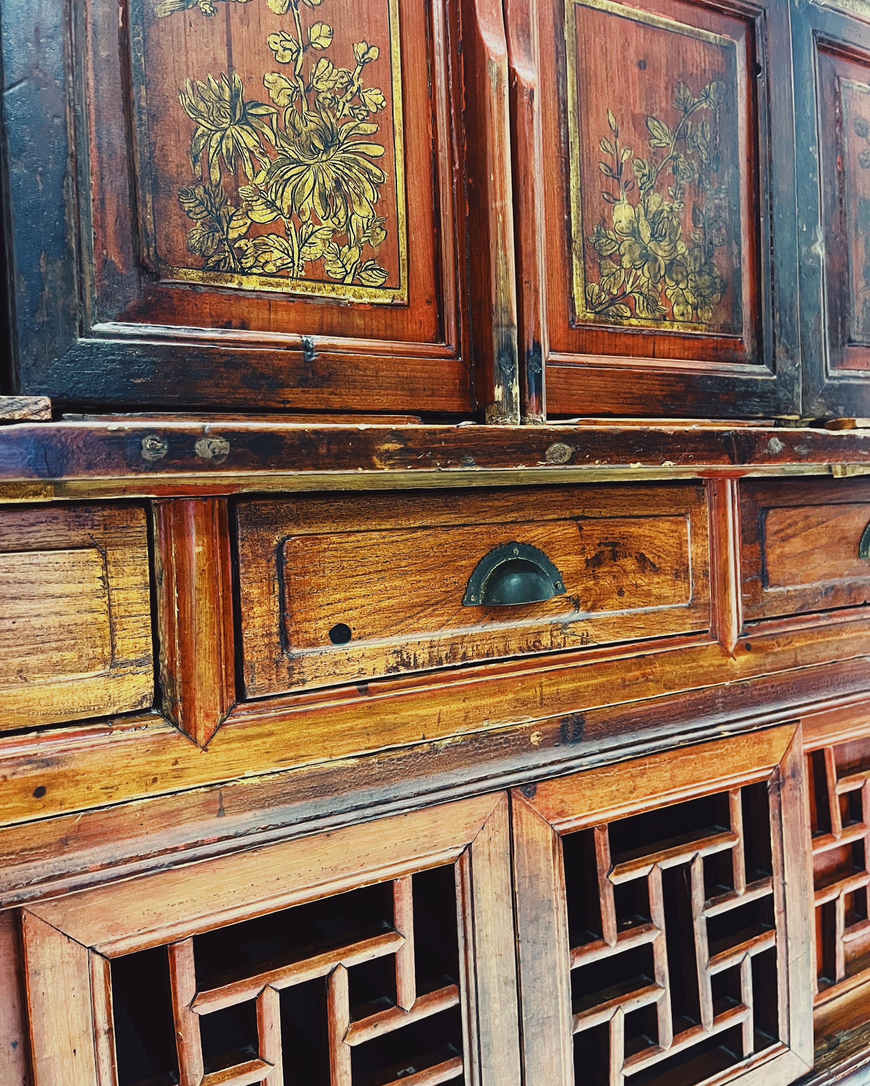 Antique Chinese wooden cabinet