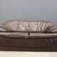 Vintage leather sofa set, 1970s