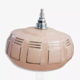 Silver pink Clichy glass pendant light