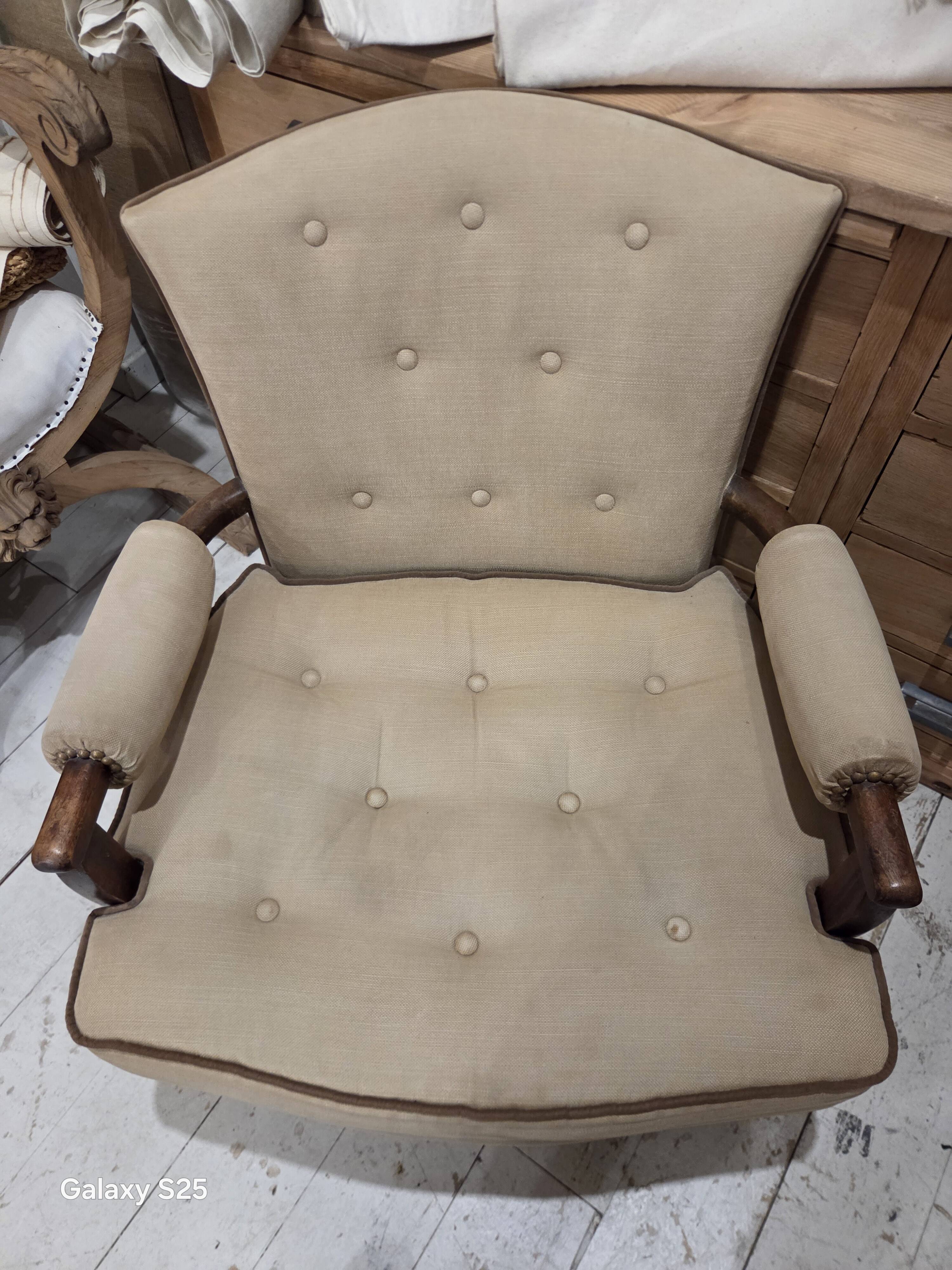 Fauteuil beige