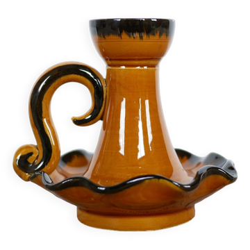 Vintage ceramic candle holder Vallauris