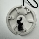 Old vintage glass suspension 1970