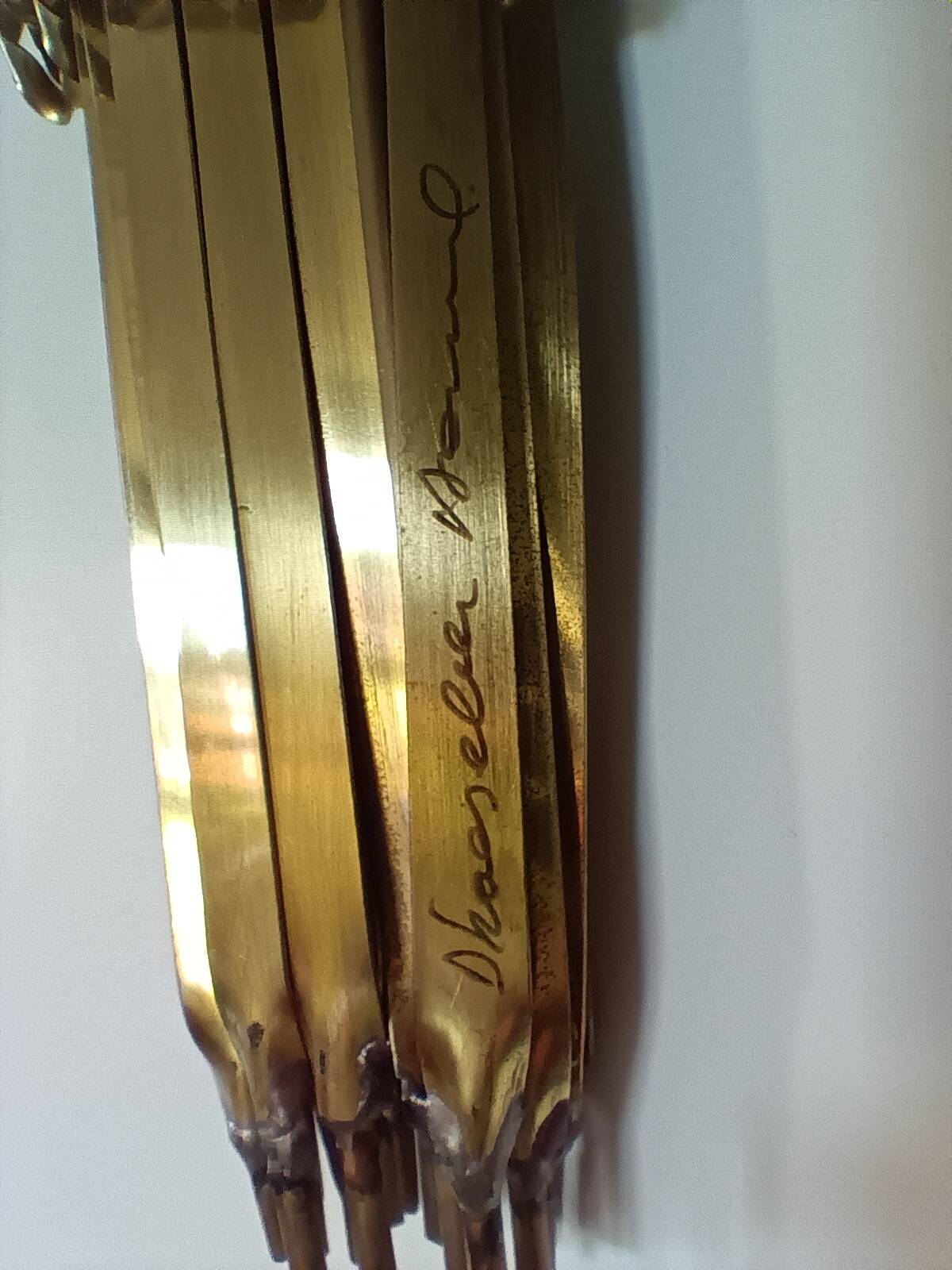 Brass wall sculpture by Daniel D'Haeseleer