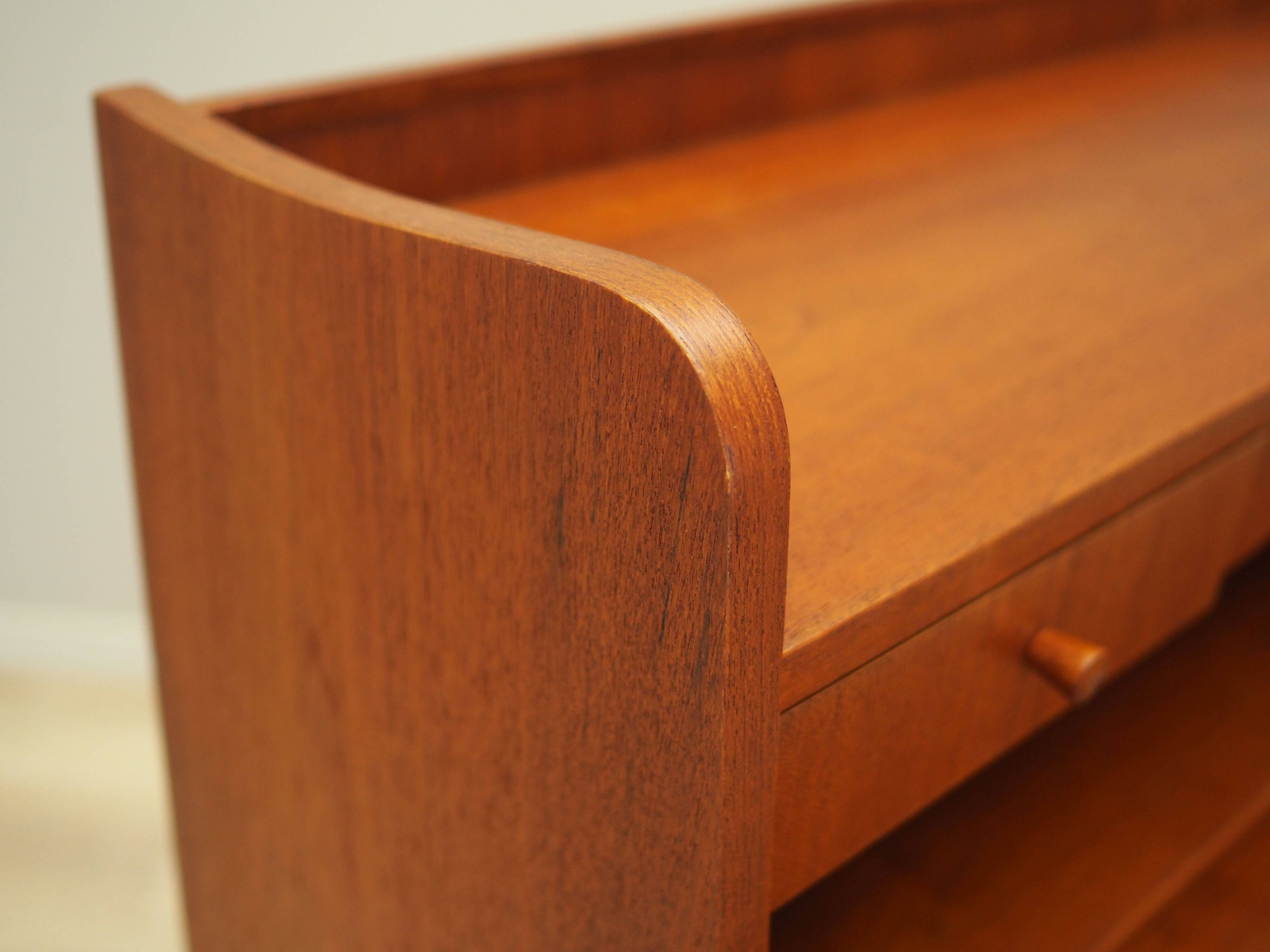 Teak secretary, Danish design, 1970s, production: Denmark