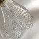 Hanging lamp, 2 m fabric cable, porcelain ceiling rose