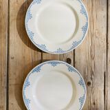 Set of 2 flat plates Faïencerie Des Rochers