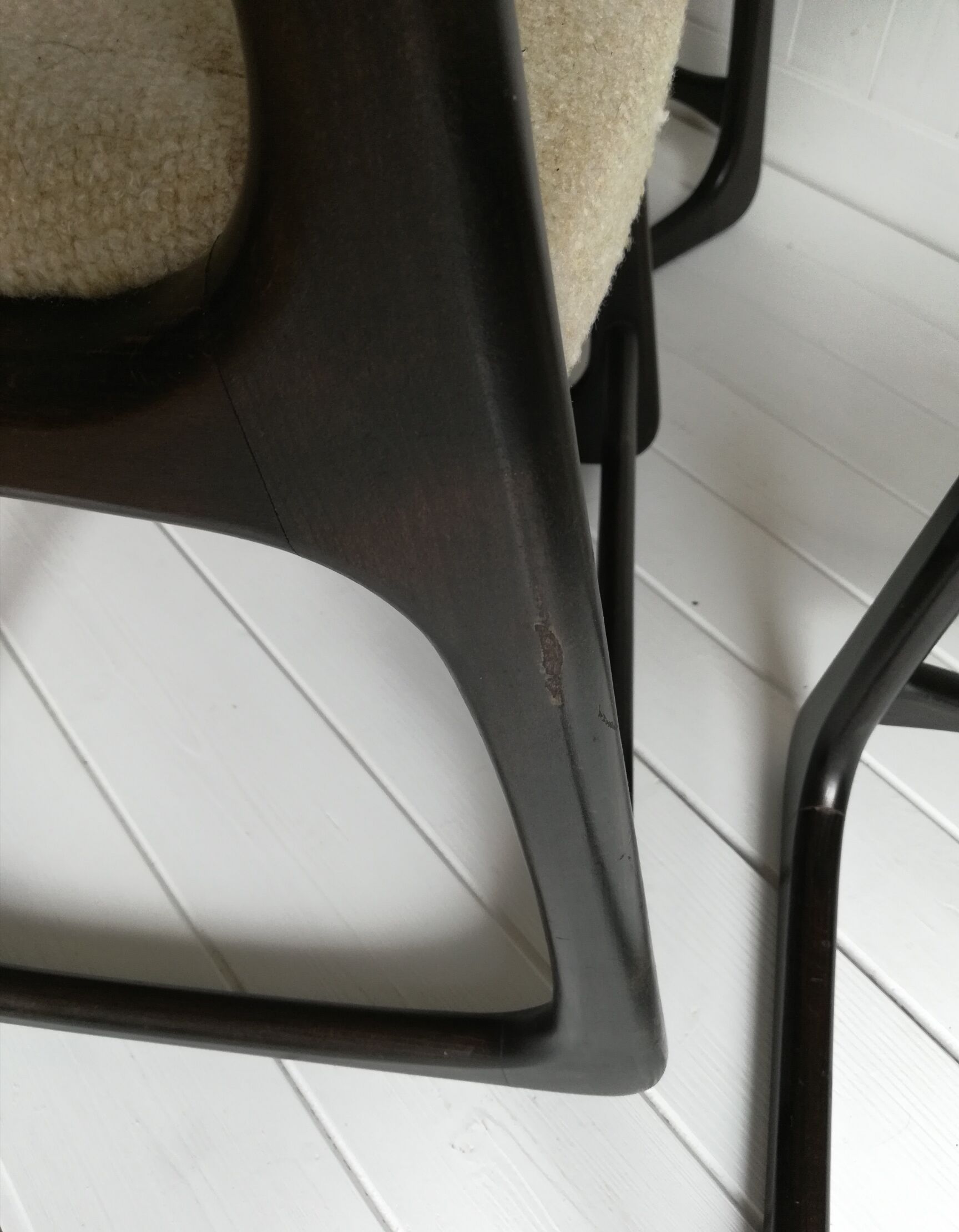 Lot de 3 chaises traîneau