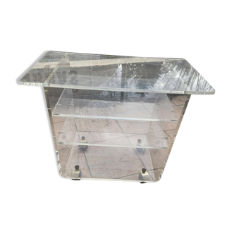 Déserte plexiglass des années 80 Vintage