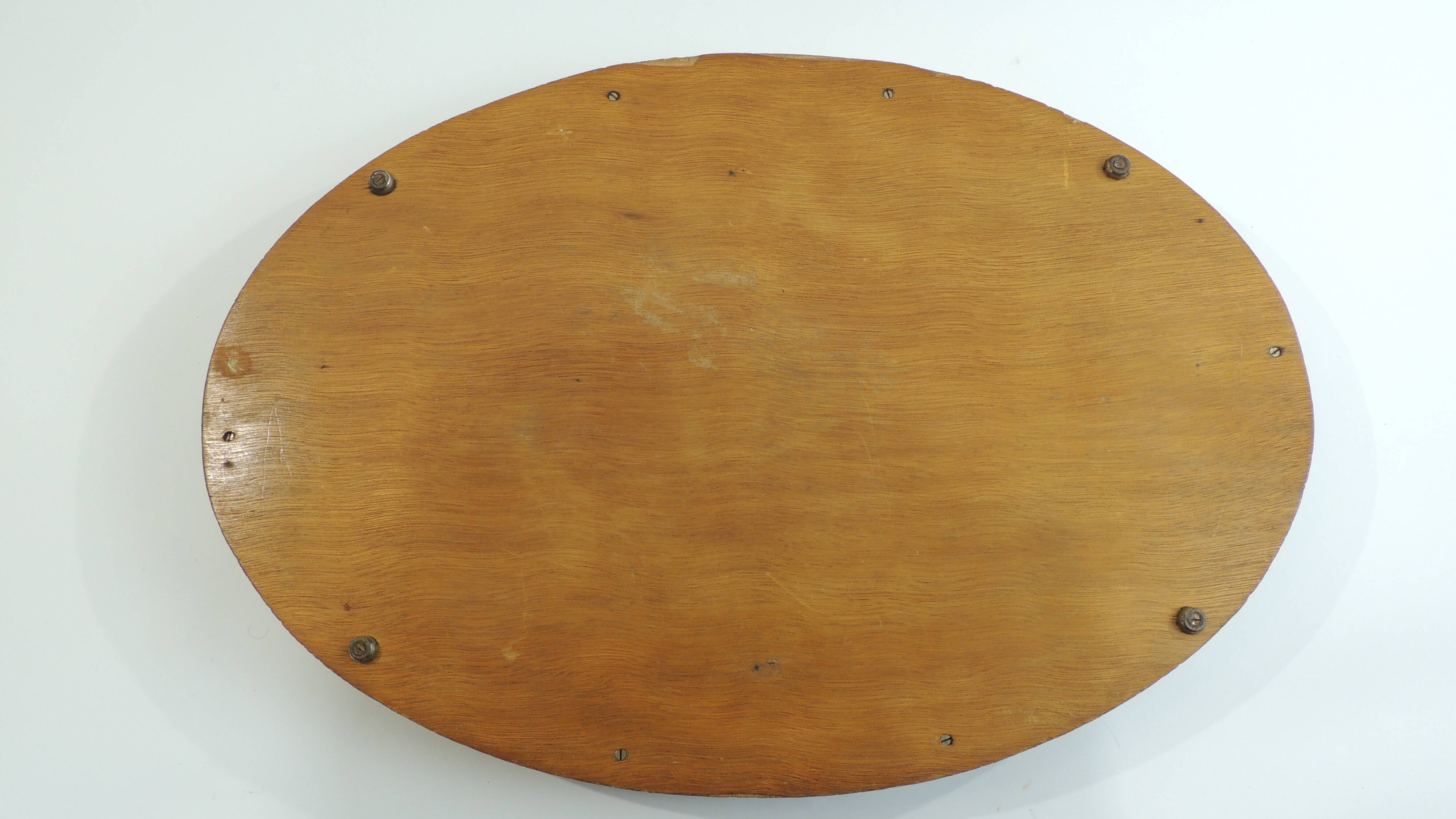 Ancien plateau de service décor feuilles de nacre /vintage