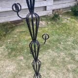 Wrought iron coat rack