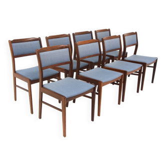 Set of 8 teak table chairs, Sweden, 1960