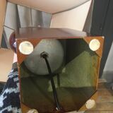 Lacquered table lamp Philippe Barbier years 1970