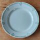 Mismatched set of 6 iron earth dessert plates in green tones