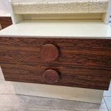 Seventies nightstands, wood from 1970