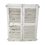 Pair of white shutters