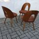 Lot de 3 chaises Lollipop par Antonin Suman, mid century 50s, Tchécoslovaquie