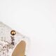 Brass and muranoglass tubular sconce by Hillebrand