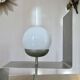"uginox" lamp in folded, brushed and satin steel 1970