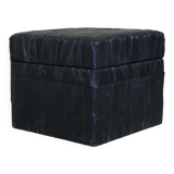 Leather ottoman chest