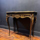 Antique wooden and brass game table – Timeless elegance