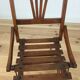 Chaise pliante pour enfants en lattes de bois