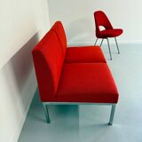 Vintage 2-seater sofa from the 70s, Artifort design, red