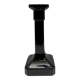 Black glass candlestick