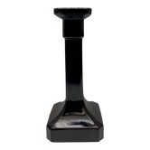 Bougeoir en verre noir