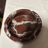 red brown marble ashtray