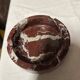 red brown marble ashtray
