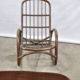 Fauteuil à bascule en rotin