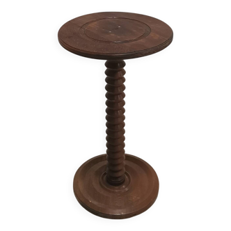 Art Deco wooden pedestal table
