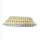 Geometric cushion cover white yellow 30 x 5o