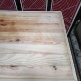 Solid pine bistro table with sanded top, 50s