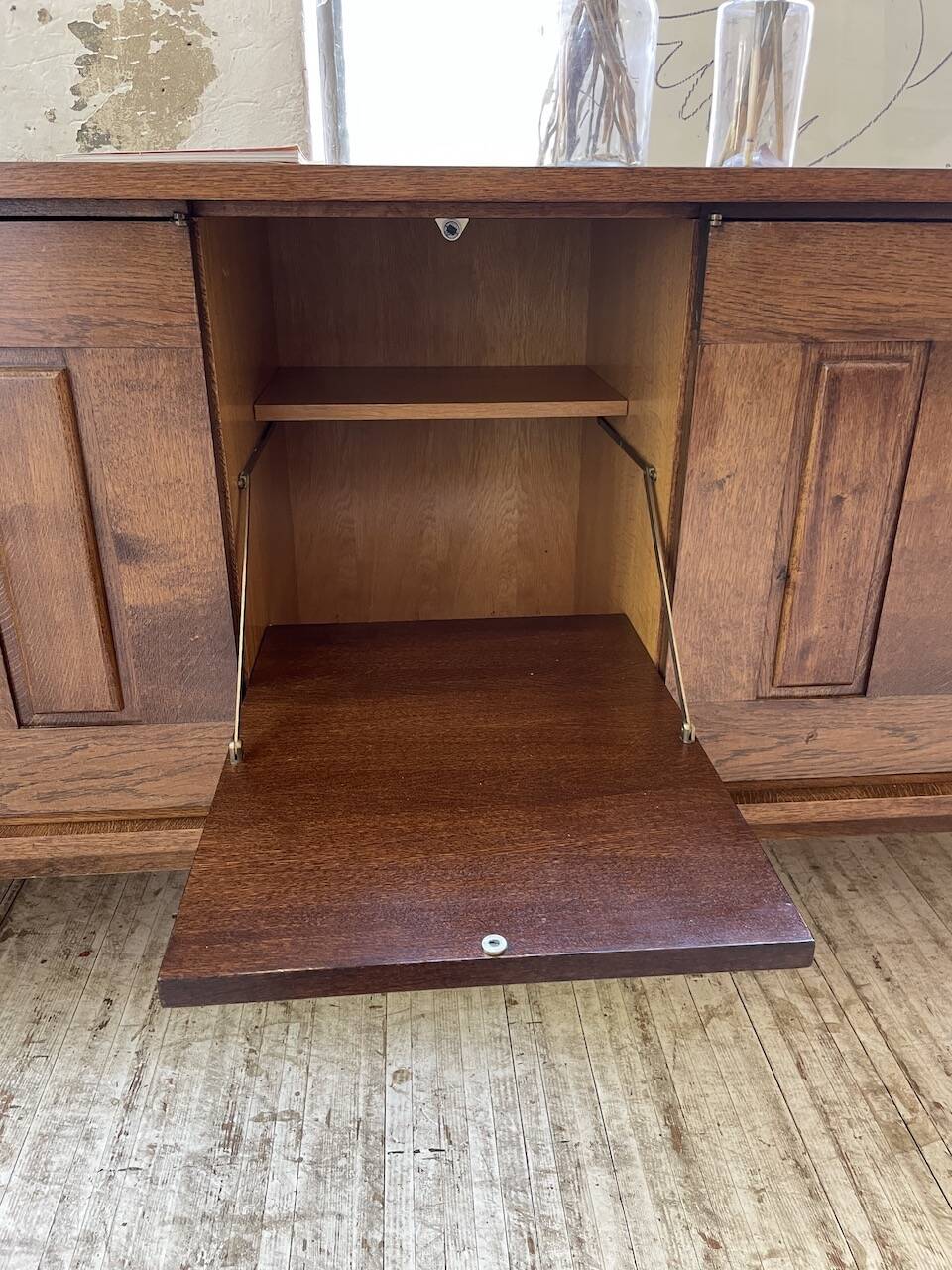 1950s modernist oak sideboard