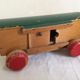 Jouet ancien petit train locomotive et wagons en bois