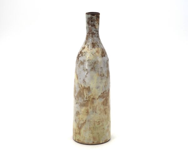 Vase bouteille en céramique de Alexandre Kostanda, Vallauris années 60