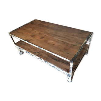 Table basse industrielle vintage