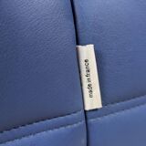 Canapé 3 places Michel Ducaroy Togo en cuir bleu Ligne Roset France années 1980