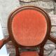 Louis XVI apricot velvet medallion armchair